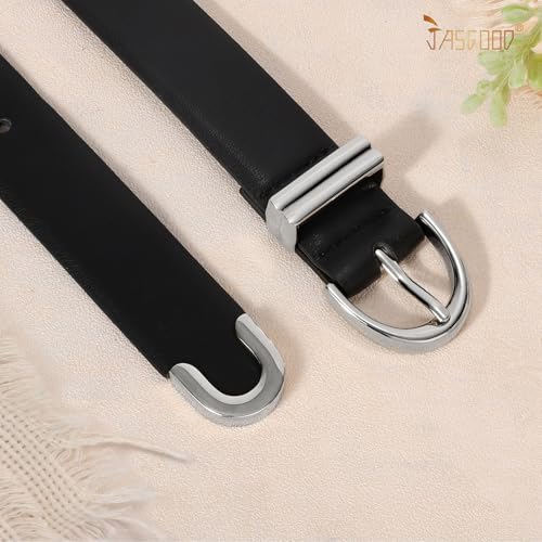 JASGOOD Women Leather Belt for Jeans Pants3
