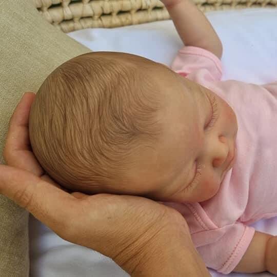 Anano Realistische Reborn Baby Puppen 19 Zoll Silikon Reborn Puppen Jungen Silikon Baby Puppe Aussehen Wie Real Life Looking Baby Puppen mit Real Baby Feel – Bild 4