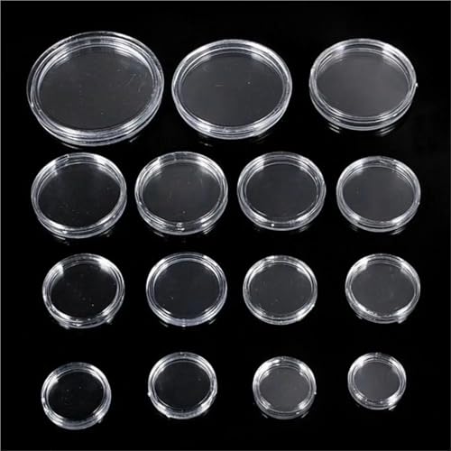 Capsulas Plásticas Transparentes para Monedas 100 pzs 25mm miniatura 5