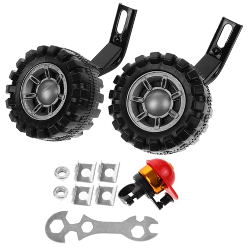 Ruedas de Entrenamiento para Bicicleta de 12 pulgadas con Soportes Metálicos Negros, Ajuste Universal para Niños y Soporte de Equilibrio, 1 Par para Seguridad en el Ciclismo miniatura 1