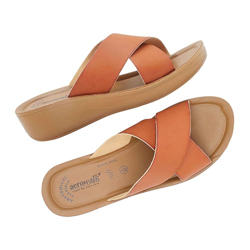 Image of AEROWALK Stylish Fashion Slipper for Women | Comfortable| Lightweight | Anti Skid | Casual Office Footwear (ATB2)