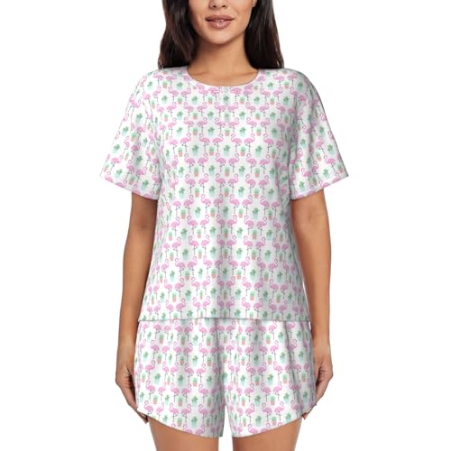 Pijama de manga corta para mujer: despídete de la incomodidad con este conjunto tropical
