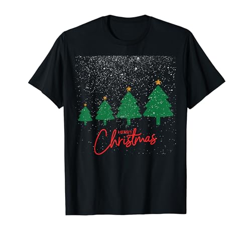 Merry Christmas With Christmas Tree, Funny Tee Camiseta