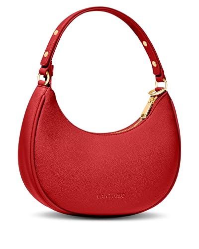 Image of Vantamo Crescent Bags For Women with RFID Protection, Half Moon Clutch Purses for Women with Anti-Theft Clip for Extra Safety