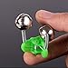 luzen 24Pcs Fishing Rod Alarm Dual Alert Bells Clip on Fishing Rod Bells Twin Bells Fishing Bells Fishing Accessory, Green