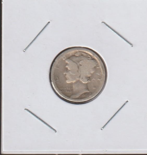 1919 S Winged Liberty Head or "Mercury" (90% Silver) Dime