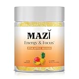 Energy & Focus Gummies | 100mg Natural Caffeine + L-Theanine + Vitamin B6 & B12 + CoQ10 | Nootropic Cognitive Brain Performance Supplement | No Crash or Jitters