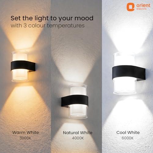 Image of Orient Electric 10W Decor Wall Light (Warm White, Pack of 1)