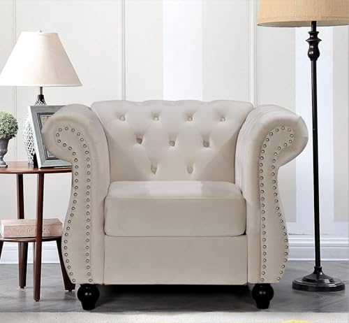 Container Furniture Direct Feinstein Modern Velvet Chesterfield Couches for Living