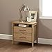 South Shore Gravity 2-Drawer Nightstand-Rustic Oak