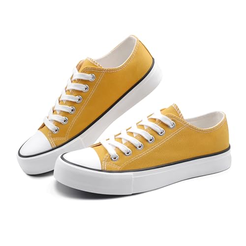 ANTLULU Womens Canvas Shoes Low Top and Lace up Fashion Casual Sneakers Black and White Classic2