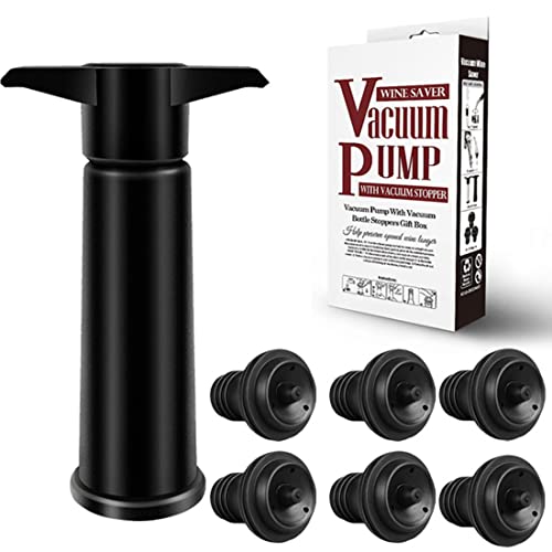La mejor selección de Bombas para el vino comprados en linea. 44 Kit de ahorro de conservante de bomba de vino, Tapón para Vino y Vino Tinto Bomba de Vacío, bomba de vacío y 6 tapones de botella de aire de válvula sin fugas...