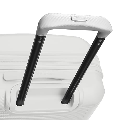 Image of American Tourister Stratum 2.0 Expandable Hardside Luggage with Spinner Wheels, Carry-On, White