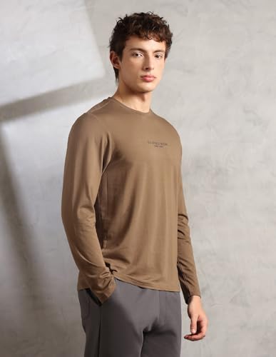 Image of U.S. Polo ASSN. Mens PE006 Supima Cotton Brethable Full Sleeve Lounge T-Shirt
