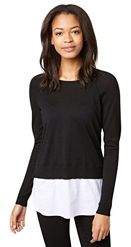 TOM TAILOR Blouse Mix Sweater Felpa Donna