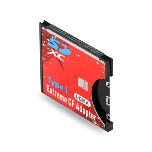 CERRXIAN SD to CF Card Adapter SD SDHC SDXC to CF Compact Flash Card Adapter Type I CF to SD Card Converter