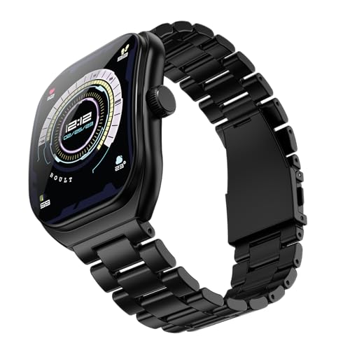 Boult Trail Pro Smartwatch 2.01 pulgadas 3D curvado + pantalla AMOLED, llamadas BT 5.3, brillo de 600 nits, IP68, más de 250 caras de reloj, más de 123 modos deportivos, asistente de voz AI