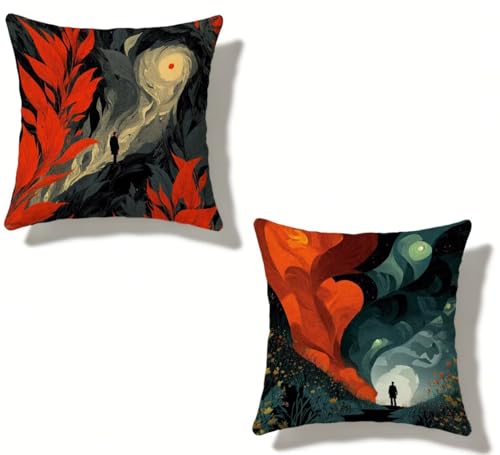 �N�b�V�����J�o�[ 55x55 cm 2���Z�b�g �F �������J�o�[ 55 x 55 �h�� ���� ���O �N�b�V���� �w�ʐ} �l�C ���O Cushion Cover �l�p HD���ʈ�� ���_�� �B���t�@�X�i�[�t���C ������ �p���� �_�� �� �l�G�ʗp �� �t�G��