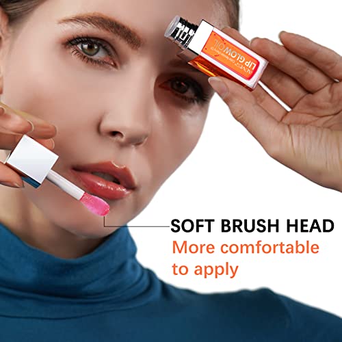 image for Bieyoc Plumping Lip Oil, Hydrating Lip Gloss Tinted Lip Balm Lip Care 