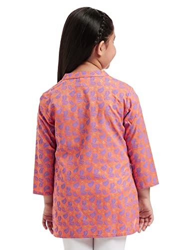 Image of Amazon Brand - Jam & Honey Girl's Cotton Regular Short Kurti