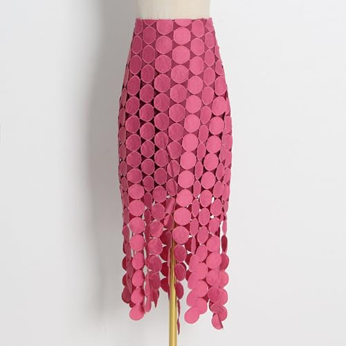 Womens Hollow Out Multi Circle Layered Maxi Skirts High Waisted Boho Fringe Hem Long Skirt Beach Vacations Date Nights3