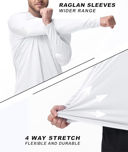 ZITY Mens UPF 50+ Sun Protection Shirts Long Sleeve Lightweight Rash Guard - image 5