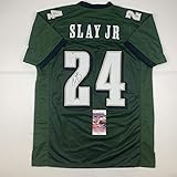 Autographed/Signed Darius Slay Jr. Philadelphia Green Football Jersey JSA COA