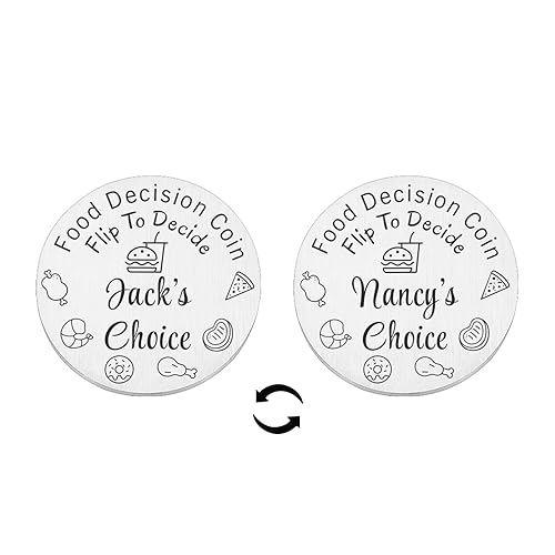 Funny Valentines Day Gifts for Her Him Destiny Flip Coin Personalized Gifts for Men Women Birthday Gifts for Husband Wife to Be Anniversary Wedding Gifts for Couples Unique House Warming Gifts