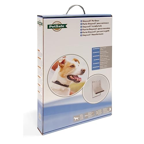 PetSafe - Aluminium Haustiertür - Robuster Rahmen, Wetterfestes Dichtungsprofil, Einfache DIY-Montage - Groß