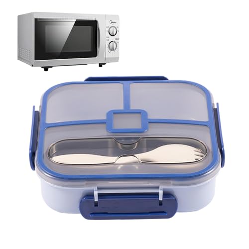Voihamy Lonchera dividida | Caja de almacenamiento de alimentos para adultos, caja organizadora de almuerzo para niños, adultos, hombres y mujeres