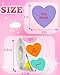 Oomloid 500 PCS Valentines Day Heart Stickers for Kids, Happy Valentines Day Love Stickers Conversation Hearts for Valentines Day Accessories Cards Valentines Candy Envelopes Gifts Classroom