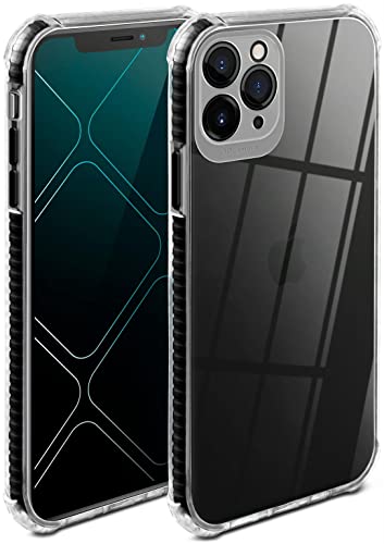 Carcasa iPhone 11 Pro Max ONEFLOW transparente con protector de cámara 3D negro