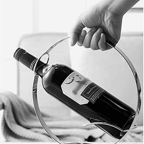 Casier à vin compact support bouteille unique métal noir table cuisine - 4