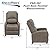 RecPro Charles 28" RV Push-Back Recliner | Small RV Chair | RV Furniture | Suprima Faux Leather from RecPro