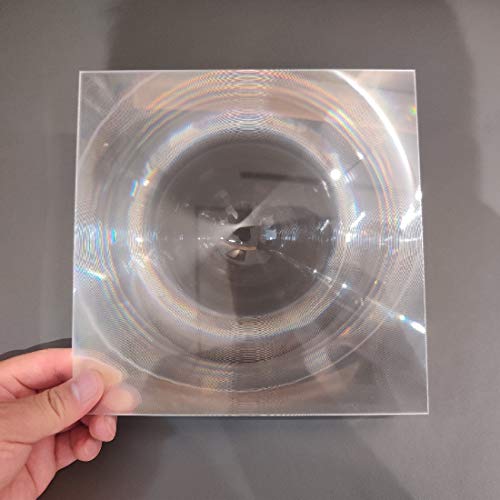 Image of Fresnel Lens, 200x200mm, Focal Length 100mm, Acrylic Lens (not Glass), for Physics Classroom, Solar Heating, Magnifiying. (Focal Length 100mm)