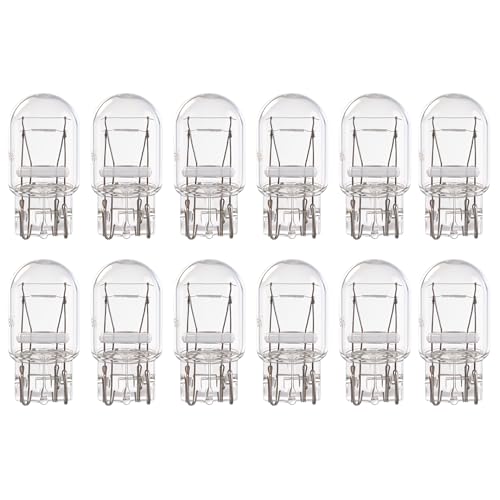 Kadiby 12 Pack 7443 Bulb 7444 T20 W21/5W 7443LL Brake/Tail Light Bulbs/Turn Signal Long Life Daytime Running Lamp(DRL) for RAV4 CR-V Civic Pilot Camry Silverado 4Runner Altima Corolla and others