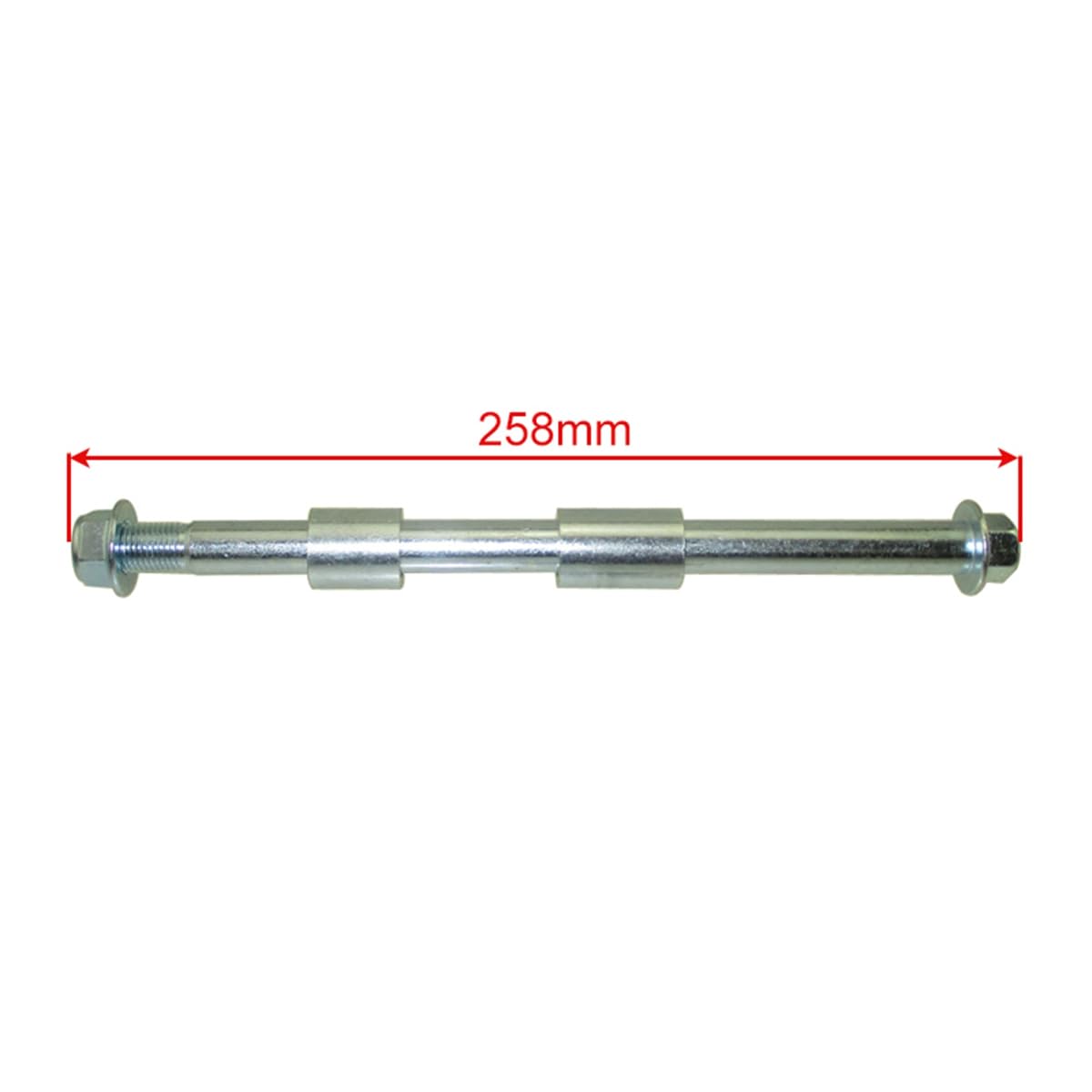 Axe de roue avant percé 15 mm x 245 mm pour moto tout-terrain chinoise Pit Mini Super Motard