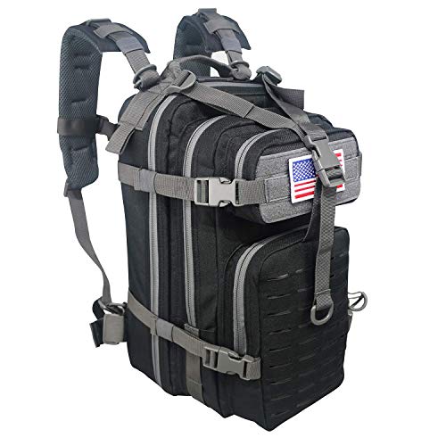 Small 26L Rucksack Pack Bug Out Bag Military Tactical Backpack With Flag Patch