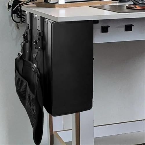 Soporte universal para CPU ajustable para montaje en pared o debajo de escritorio, color negro miniatura 1