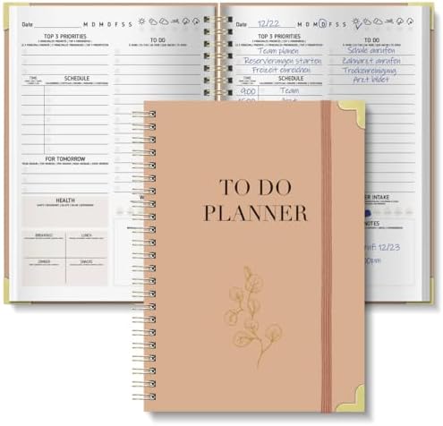 BIROYAL Agenda diaria sin fecha A5, planificador de 120 días para...