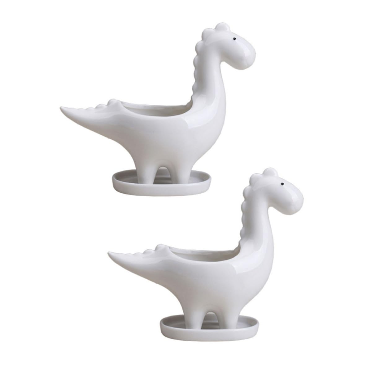 Pot de fleurs dinosaure céramique blanc plante succulente mini pot cactus intérieur