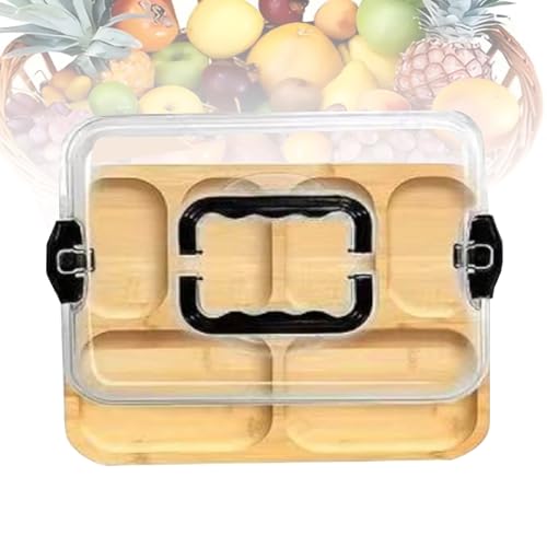 Plateau de service divisé haut de gamme au design transparent A