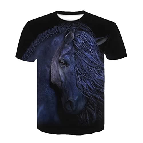 T-shirt col rond imprimé 3D dessin animé streetwear unisexe Cbt-1420 XL