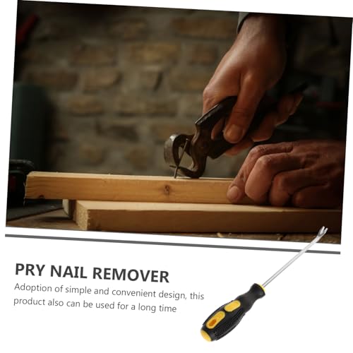 OSALADI 4個 起?器工具 鋼製耐錆 ネイルリムーバー 爪に優しいソフトラバーグリップ 家具や内装用ステープル抜き 多機能釘引き工具