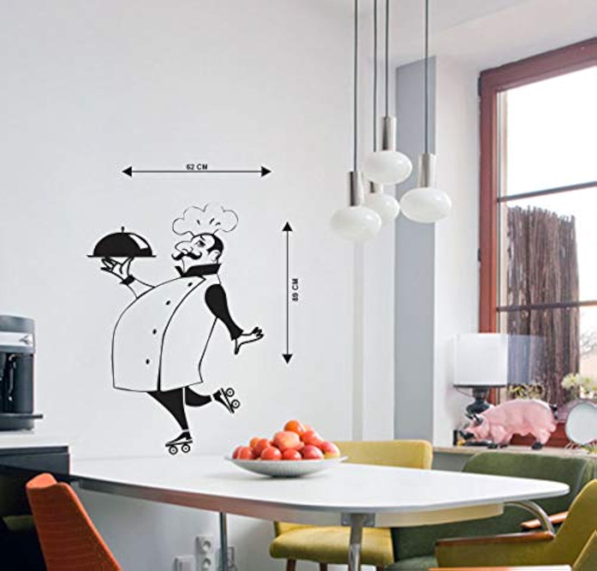 Decorhubb Kitchen Fat Chef Wall Stickers