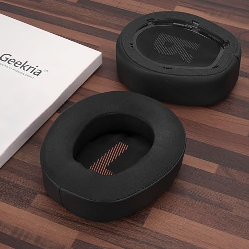 Image of Geekria Sport Cooling-Gel Replacement Ear Pads for JBL Quantum 800 Wireless Headphones Ear Cushions, Repair Parts (Black)