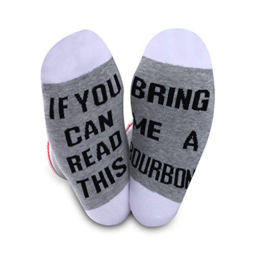 GJTIM 2 PAIRS Whiskey Gift Whiskey Lover Bourbon Drinker If You Can Read This Bring Me A Whiskey Lover Socks