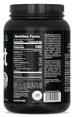 Image of PEScience Select Protein Powder, Whey and Casein Blend, Lean Protein Powder for Women and Men, Low Calorie, Low Carb, Keto Friendly, Gluten Free, Frosted Chocolate Cupcake - 27 Servings