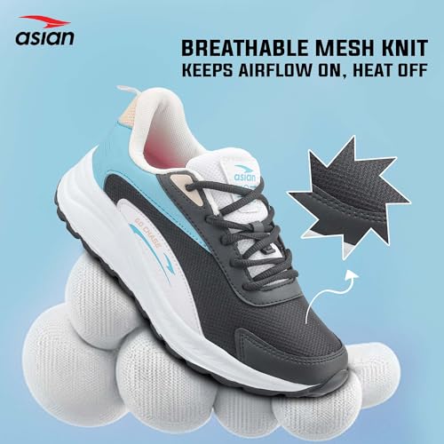Image of ASIAN Mercury-31 Sports Running Shoes for Women & Girls | Lightweight Breathable Trainers with Memory Foam | Ideal for Gym & Daily Use