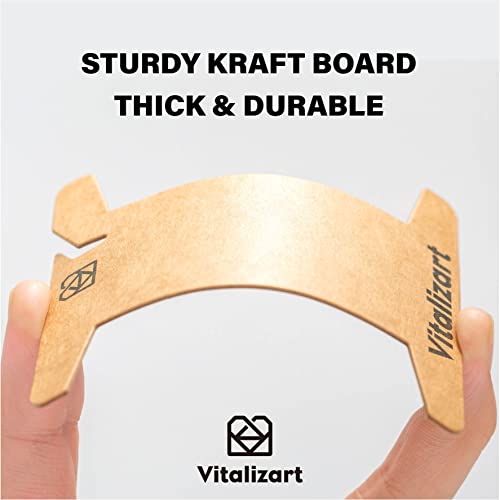 Vitalizart Ribbon Storage Organizer 50 Pcs Ribbon Spools Empty Cardboard Yarn Bobbins Holder for Gift Wrap Storage Craft Embroidery Crochet Cross Stitch Thread Craft Organizer - Thumbnail 6